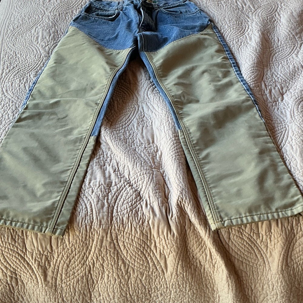 Cabela's Blue and Tan Bootcut Jeans